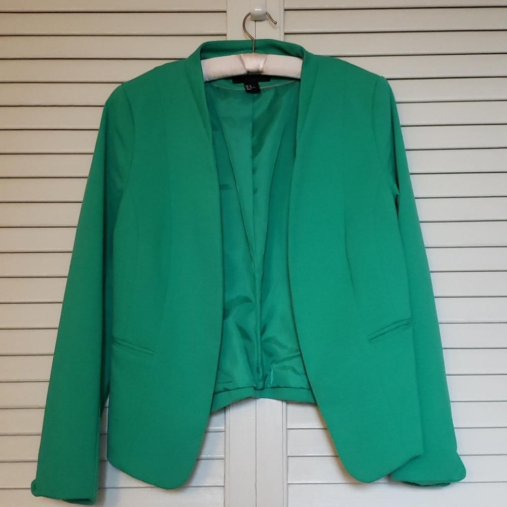 Green blazer size 12